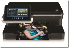 HP Photosmart e-All-in-One Station Centered White Background