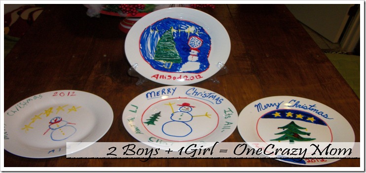Christmas Tradition decorate a plate 2012