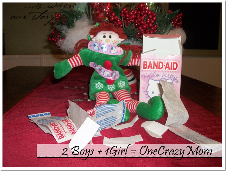 Elf Becky and bandaids