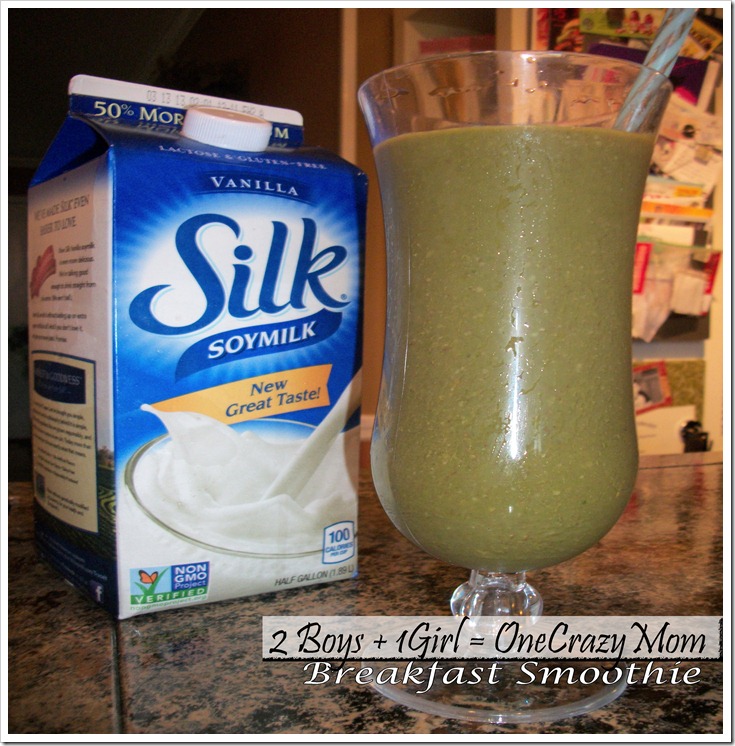 Simple and yummy Breakfast Smoothie with Silk Milk #rethinkwhatyoudrink