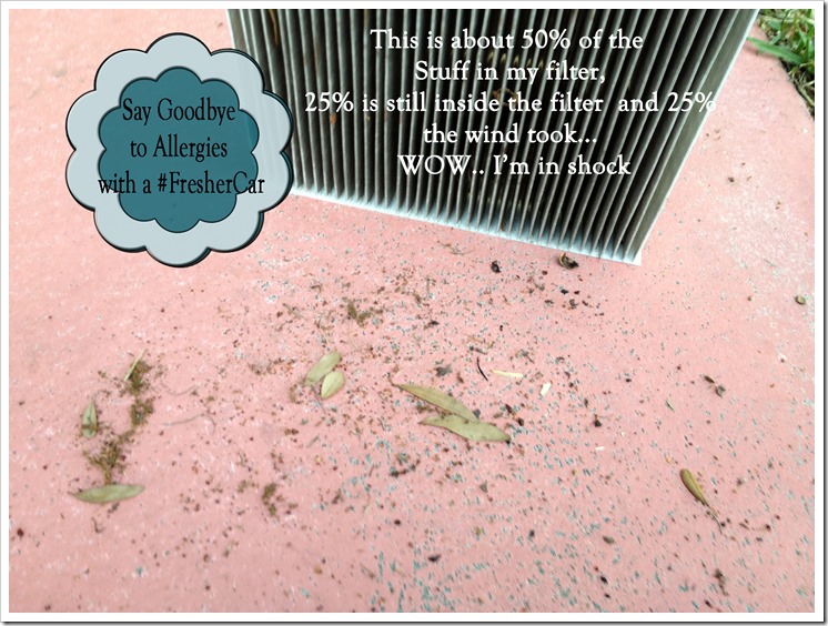 Look at all this junk in my car filter I need a #FresherCar