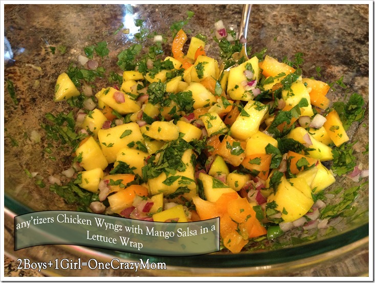 any'tizers simple wings with mango salsa