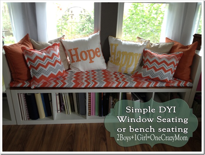 A simple, comfy and very sturdy window seat #DYI