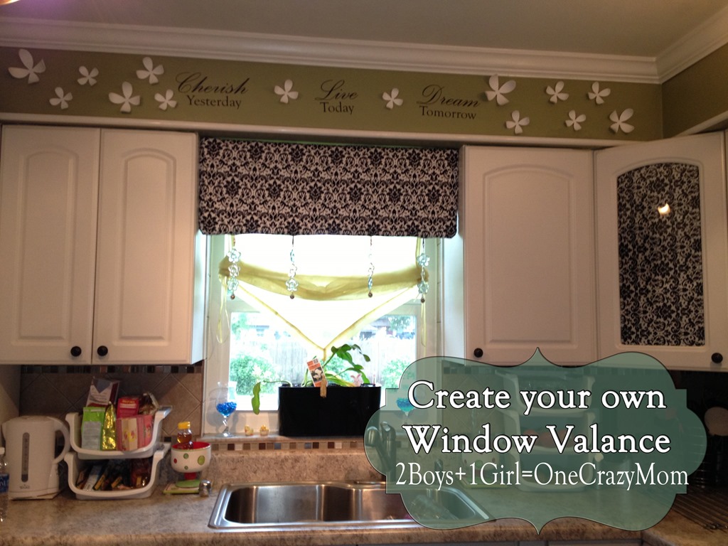 Make Your Own Diy Window Valance In No Time An No Sew 2 Boys