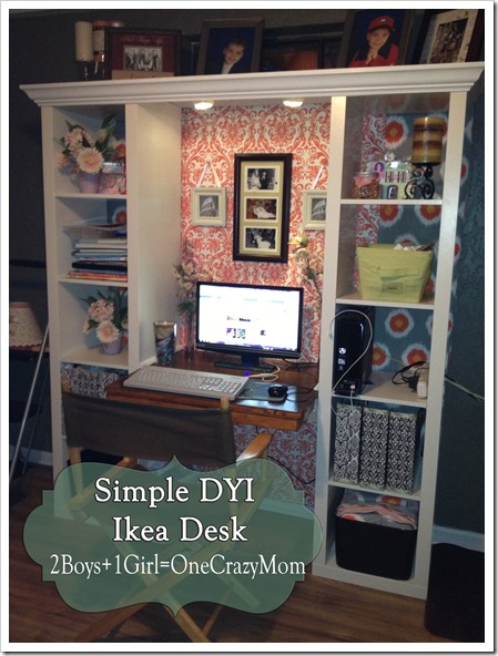 Finished IKEA Expedite desk creation #DYI project