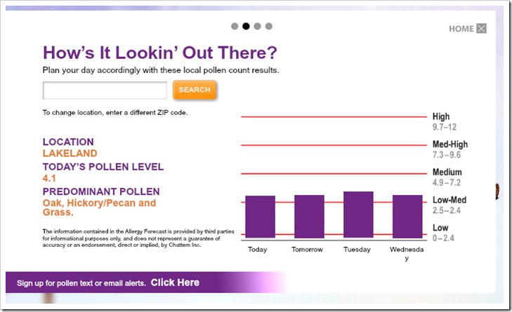How bad is the pollen count in your neighborhood  #MyAllerGenius will tell you