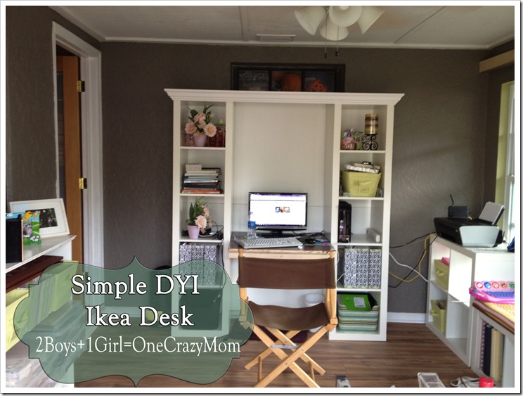 Ikea Expedite desk in process #DYI makeover Simple idea
