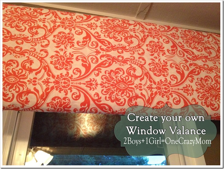 Make your own #DYI window Valance Simple and quick in any color fabric