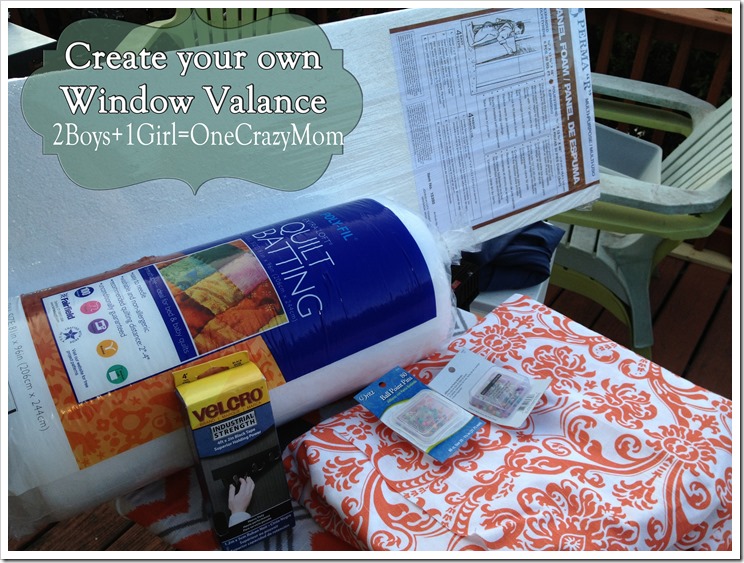 This is what you need to make the Window Valance #DYI style