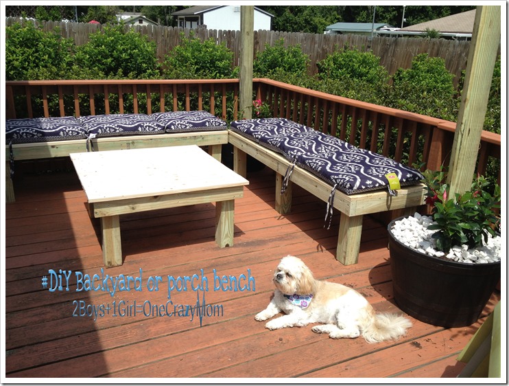 #DIY backyard bench simple and will save you a ton of money