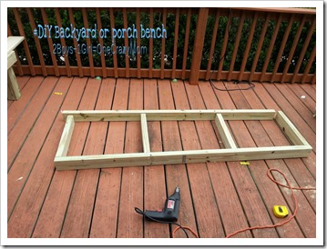 How to create a #DIY backyard bench for extra seating and half the price