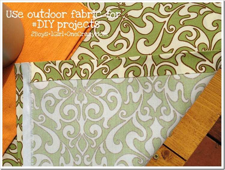 No Sew outdoor fabric projects #DIY #Simple