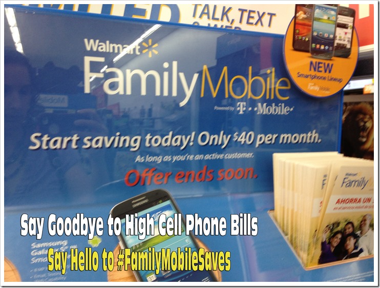 Say Goodbye to high cell phone bills and say HELLO to #FamilyMobileSaves $40 a month