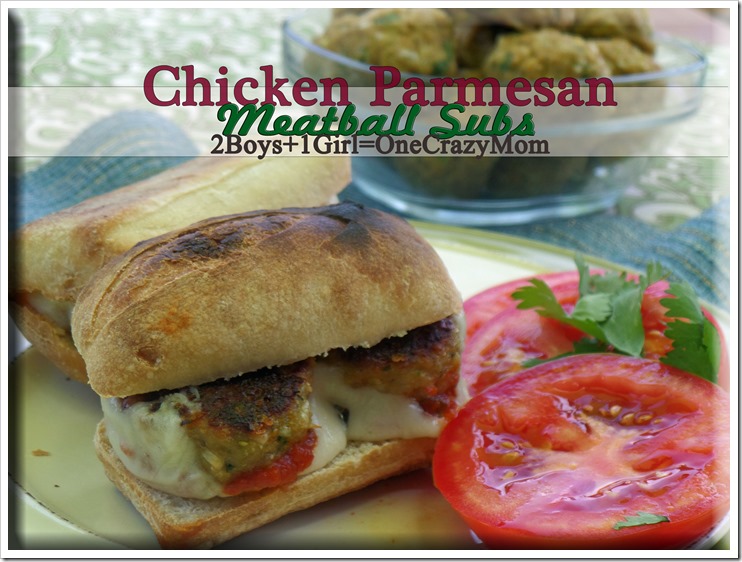 #ad We love to #CreateAMeal in no time dishing up Chicken Parmesan Meatball Subs today #Recipe