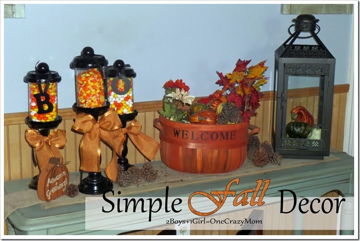 Simple way to decorate your house with Kohl's for #Fall that won't break the bank #DIY