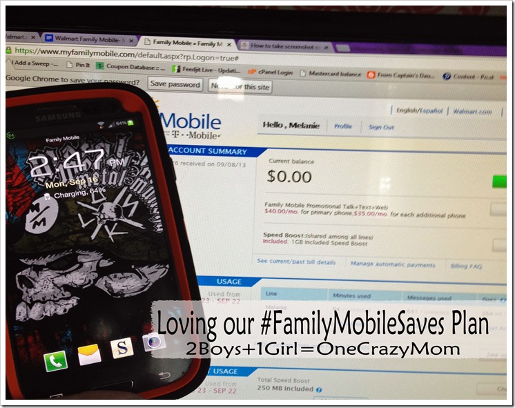 We love our #FamilyMobileSaves Plan from Walmart #ad #Shop