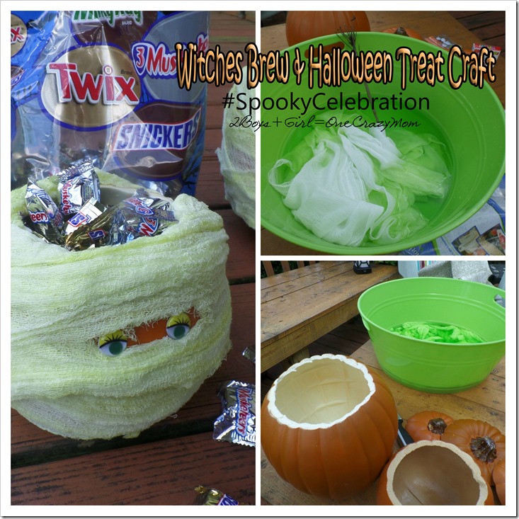 Witches Brew Halloween Recipe & Mummy Pumpkin Craft are my #SpookyCelebration creation in time for Halloween #shop