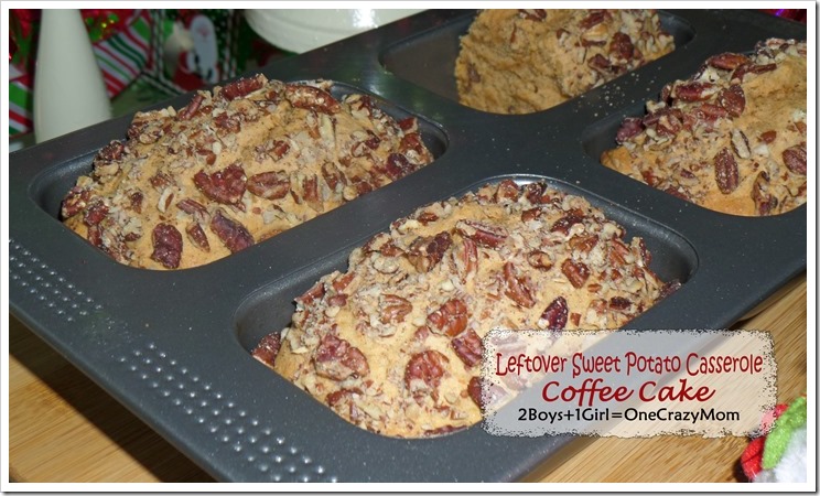 Create a simple leftover Sweet Potato Casserole Coffee Cake #Recipe