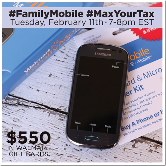 Would love for you to Join Me At The #FamilyMobile #MaxYourTax Twitter Party 2/11 7 pm-8 pm ET #shop
