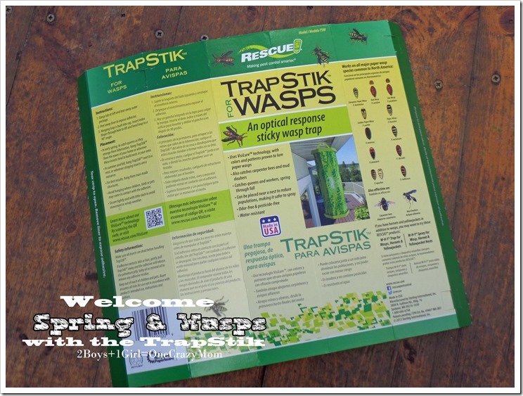 Welcome spring and the wasps or bugs with the TrapStik #Review