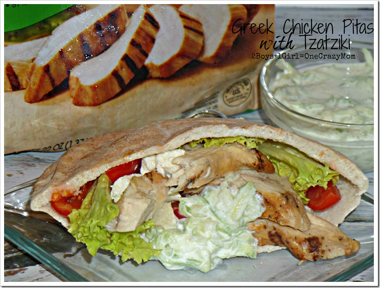 #ad Dish up a Simple Greek Chicken Pita with Tzaziki for a Family Dinner Night #TysonMovieTicket #CollectiveBias