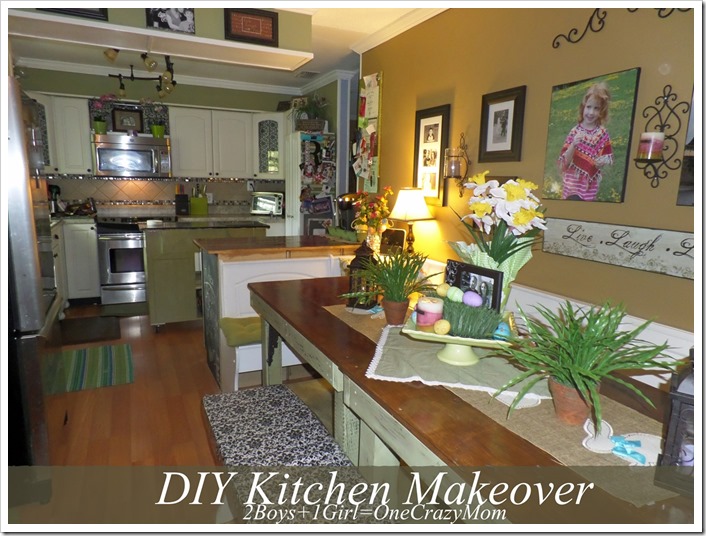 Simple kitchen #DIY adding more counter space and room 