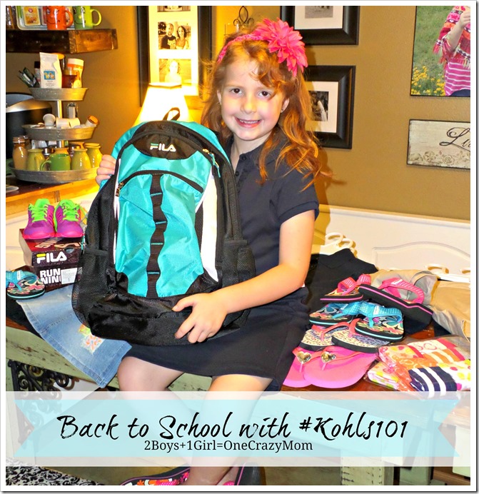 Get ready for back to school with #Kohls101 one stop shop