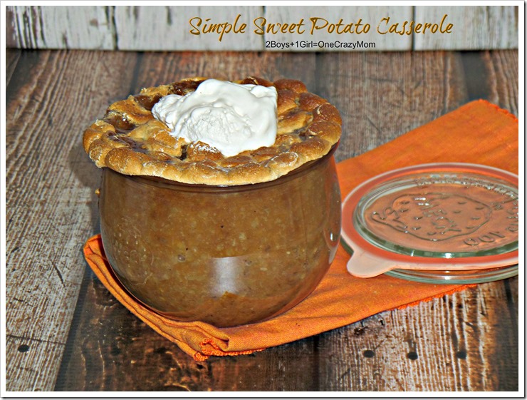 Bring a simple Sweet Potato Casserole as a last minute side dish to your Thanksgiving dinner and it’s a budget friendly #Recipe too 