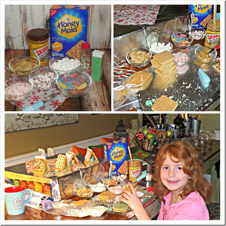 Start a Christmas Tradition and make your own Graham Cracker Houses and check out my No Bake Peanut Butter & Graham Cookie Pops #Recipe #PBandG