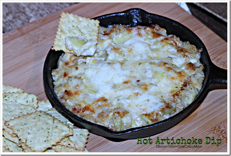 Dish up a simple Hot Artichoke Dip  #Recipe #MustHaveMayo #Ad
