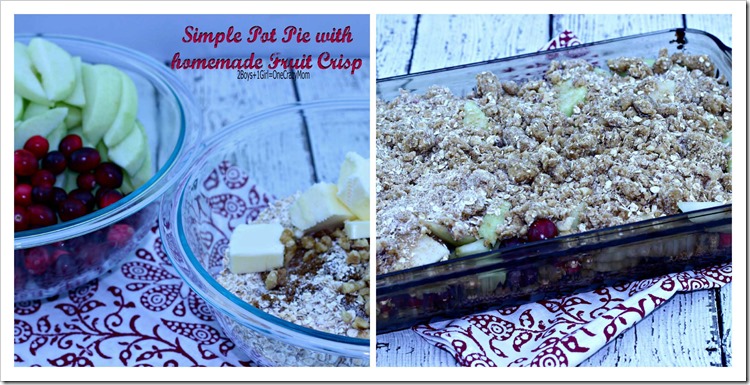Dish up an #EasyAsPotPie with a simple fruit Crisp #Recipe  #ad