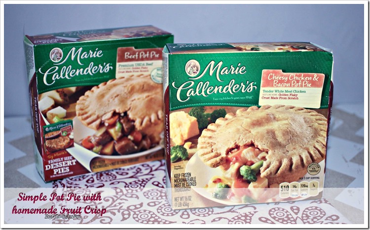 Dish up an #EasyAsPotPie with a simple fruit Crisp #Recipe  #ad #cbias