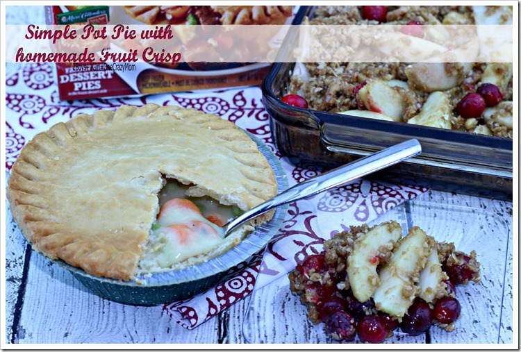 Dish up an #EasyAsPotPie with a simple fruit Crisp #Recipe  #ad