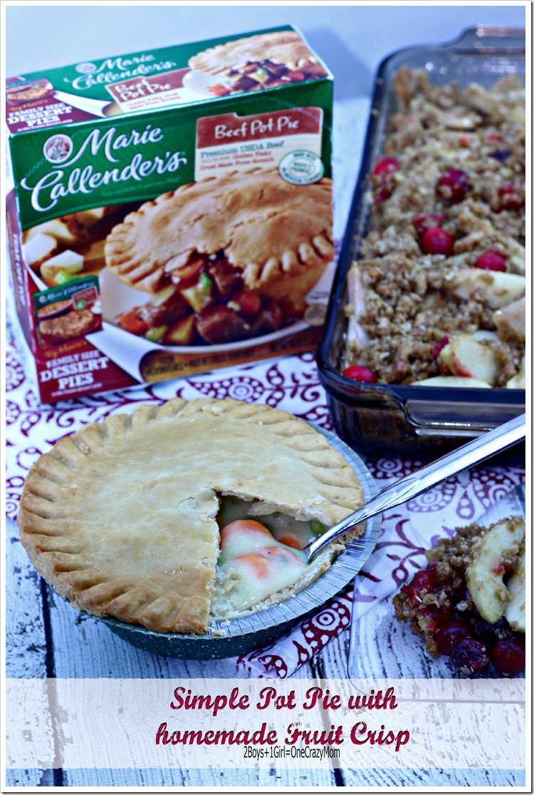 Dish up an #EasyAsPotPie with a simple fruit Crisp #Recipe  #ad