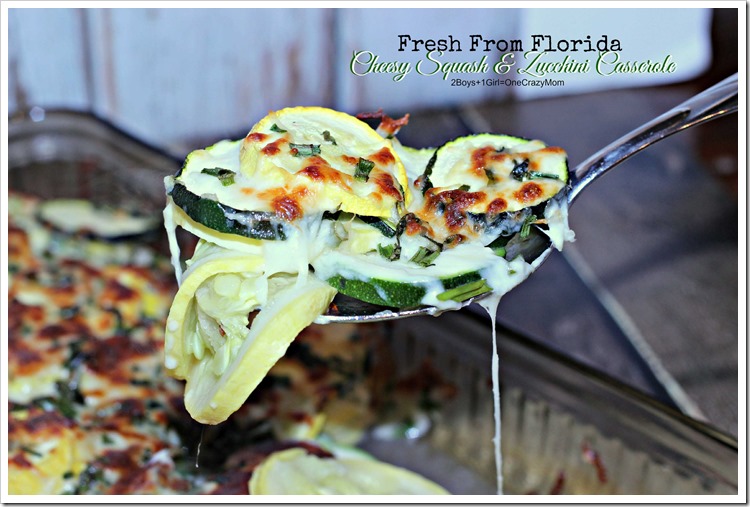 Fresh from Florida Cheesy Squash and Zucchini Casserole #Recipe #ad
