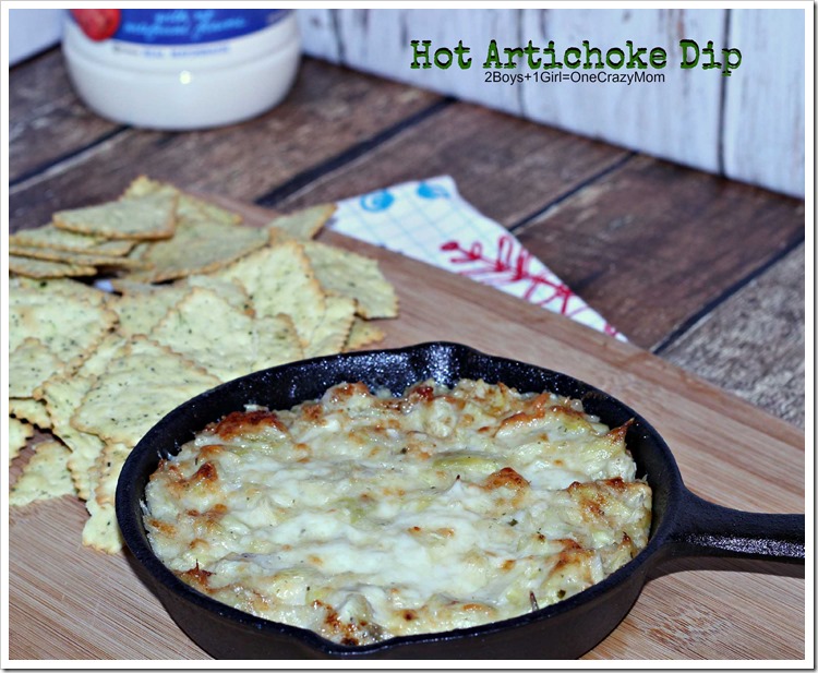 Hot Artichoke Dip  #Recipe #MustHaveMayo #Ad