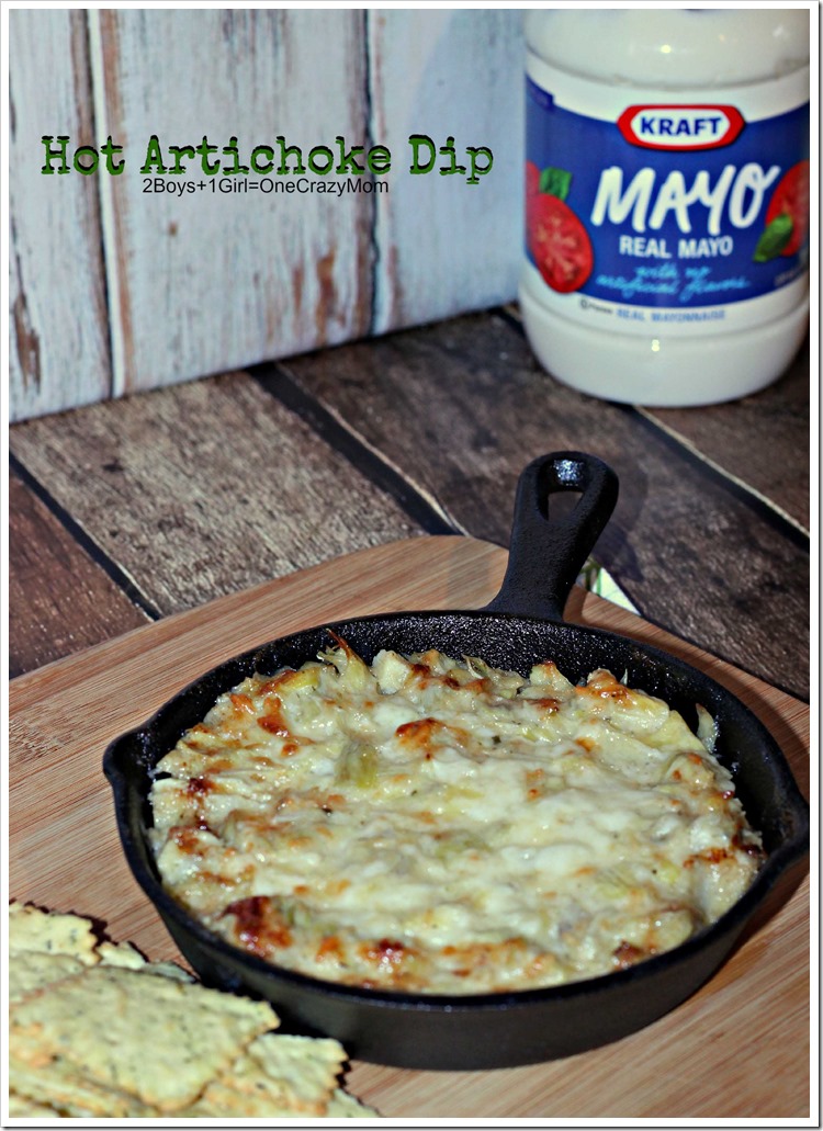 Try the simple Hot Artichoke Dip  #Recipe #MustHaveMayo #Ad