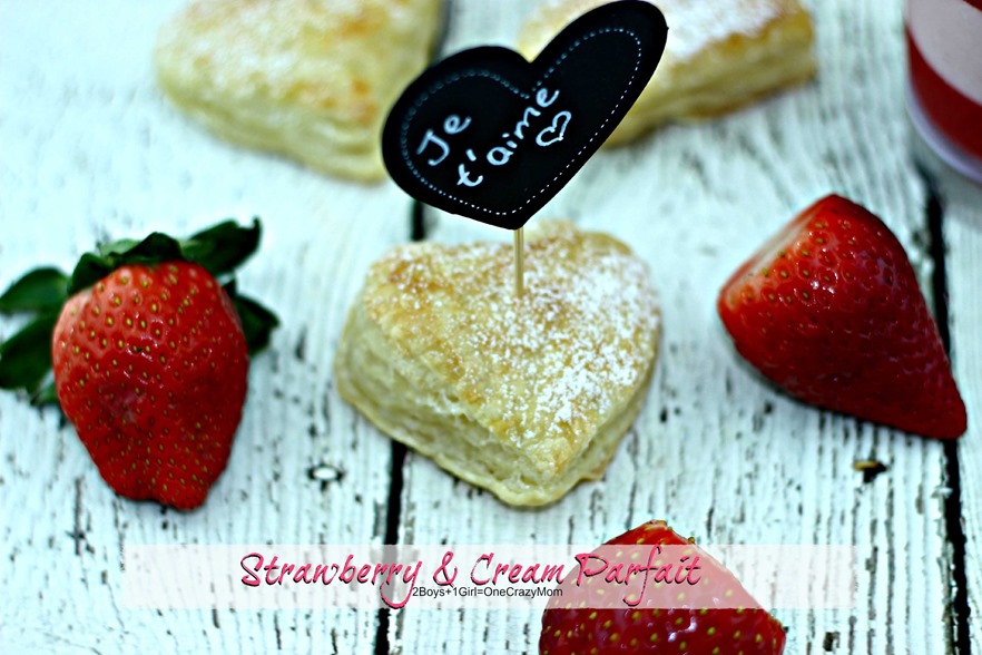 Strawberry & Cream Parfait Puff pastry #Recipe idea