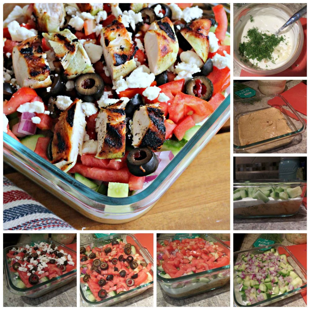 Marinated Chicken Greek salad  #KingOfFlavor this is how to make it