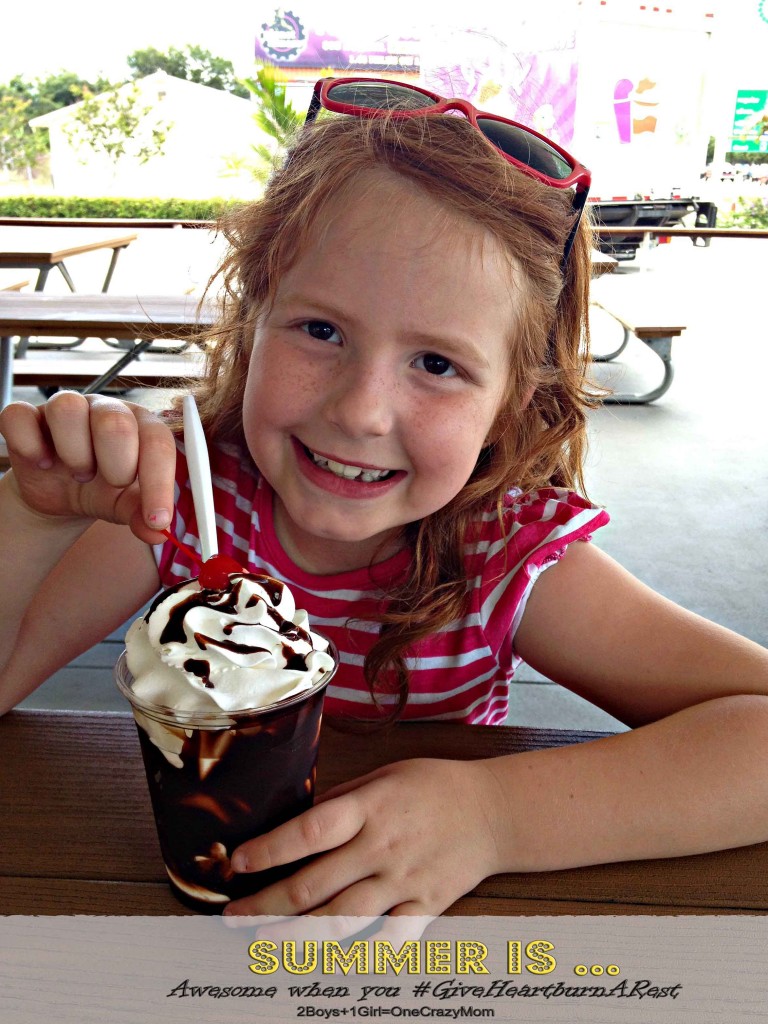 Summer is enjoying ice cream #GiveHeartburnARest
