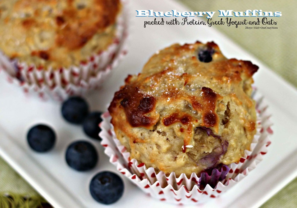 dish up a simple yogurt oats protein and blueberry muffin #Recipe
