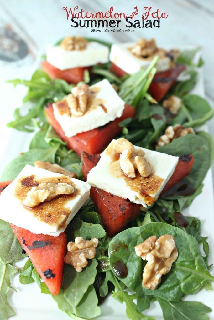 #FireUpTheGrill for this Watermellon and Feta Summer salad #recipe