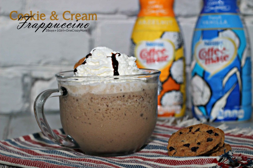 Love #InspiredStart in the morning with a simple cookie n cream Frappuccino recipe