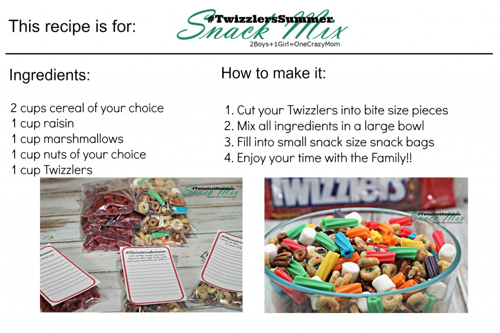 Make a Snack Mix #TwizzlersSummer for your road trips