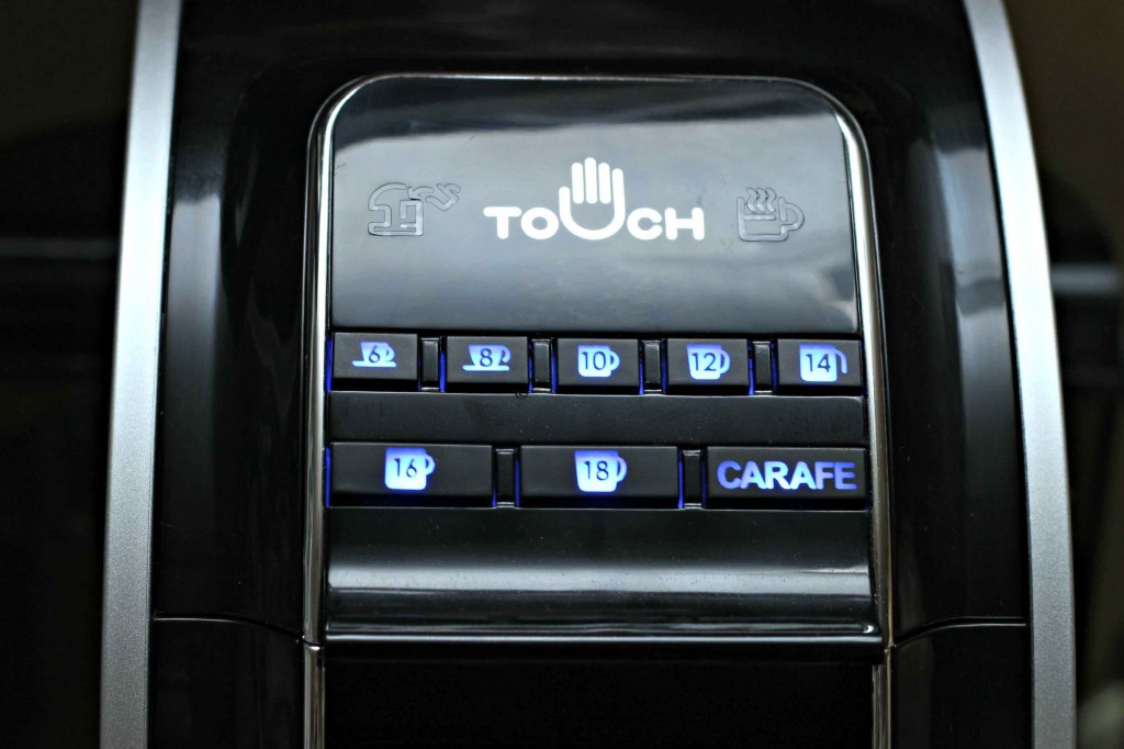 Touch Coffee maker is always ready for a perfect cup of Joe