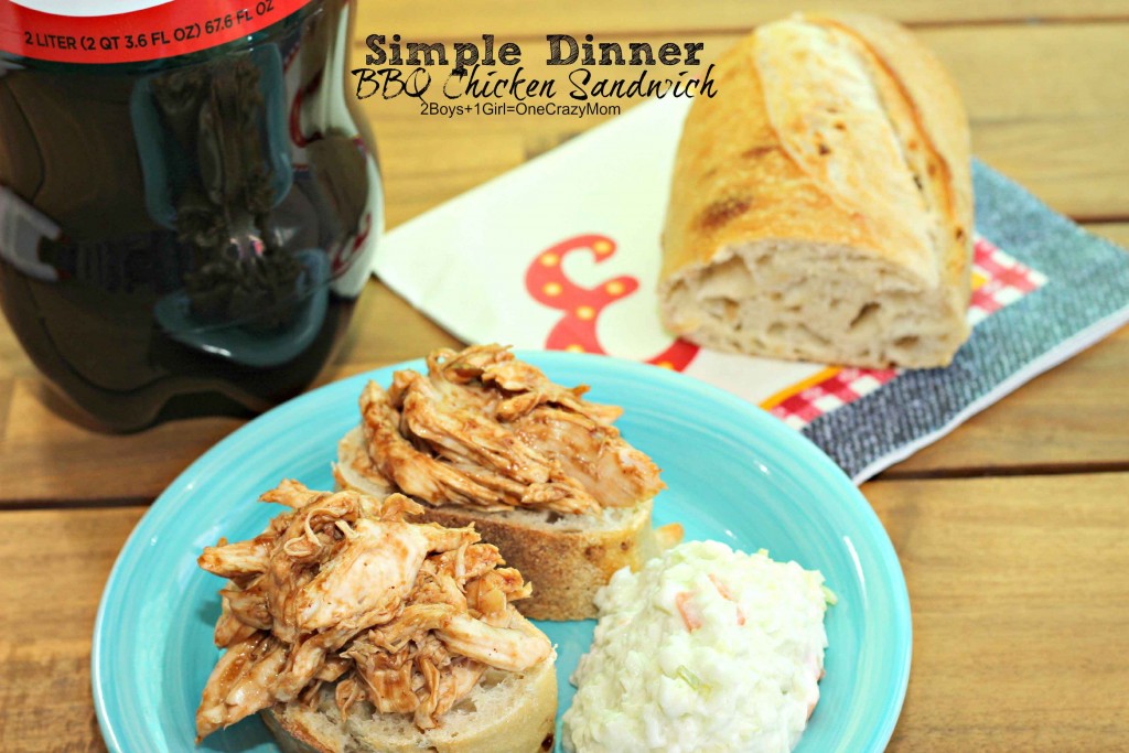 #EffortlessMeals Simple BBQ Chicken Sandwich