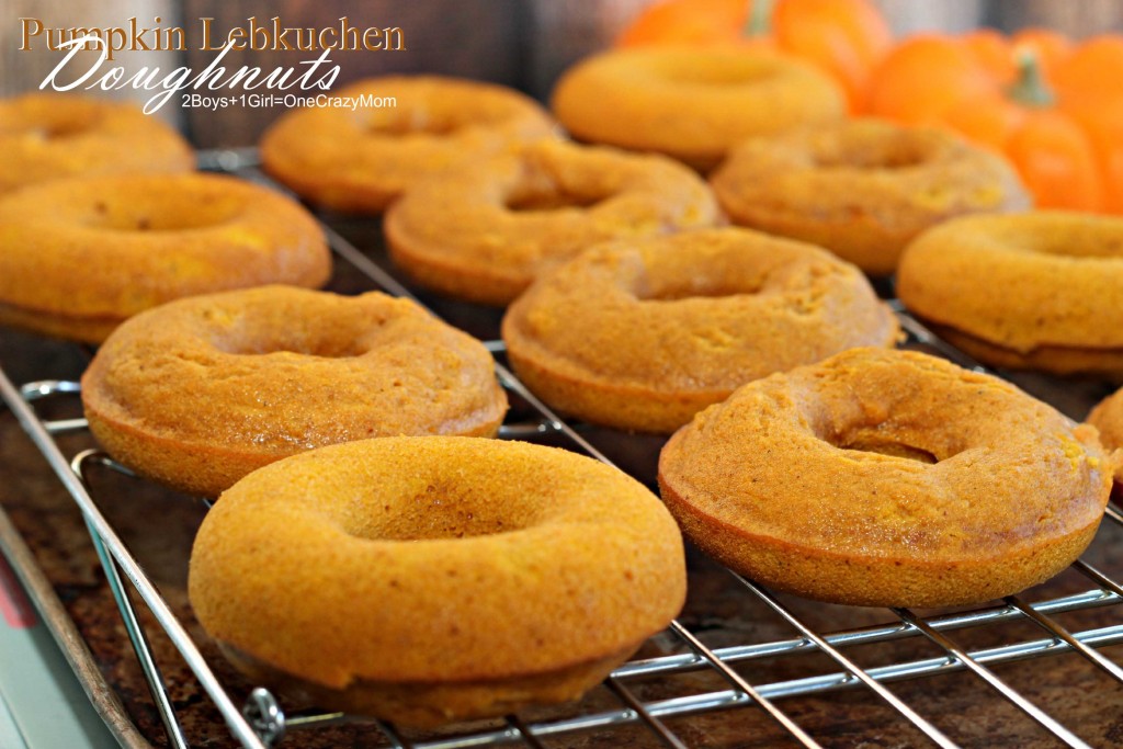 Pumpkin Lebkuchen Doughnuts #Recipe