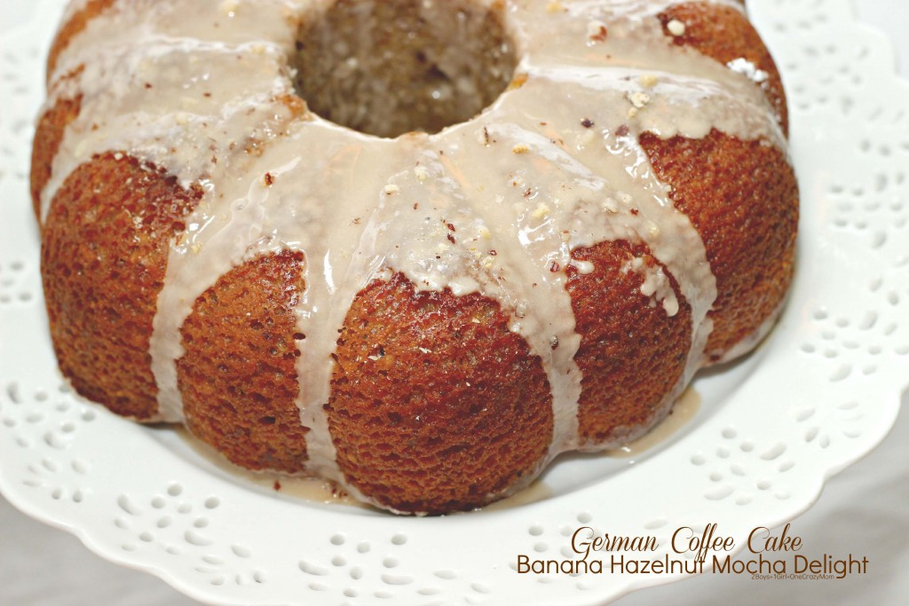 Dish up a German Coffee Cake Banana Hazelnut Mocha Delight for your friends and family recipe  #FoundMyDelight