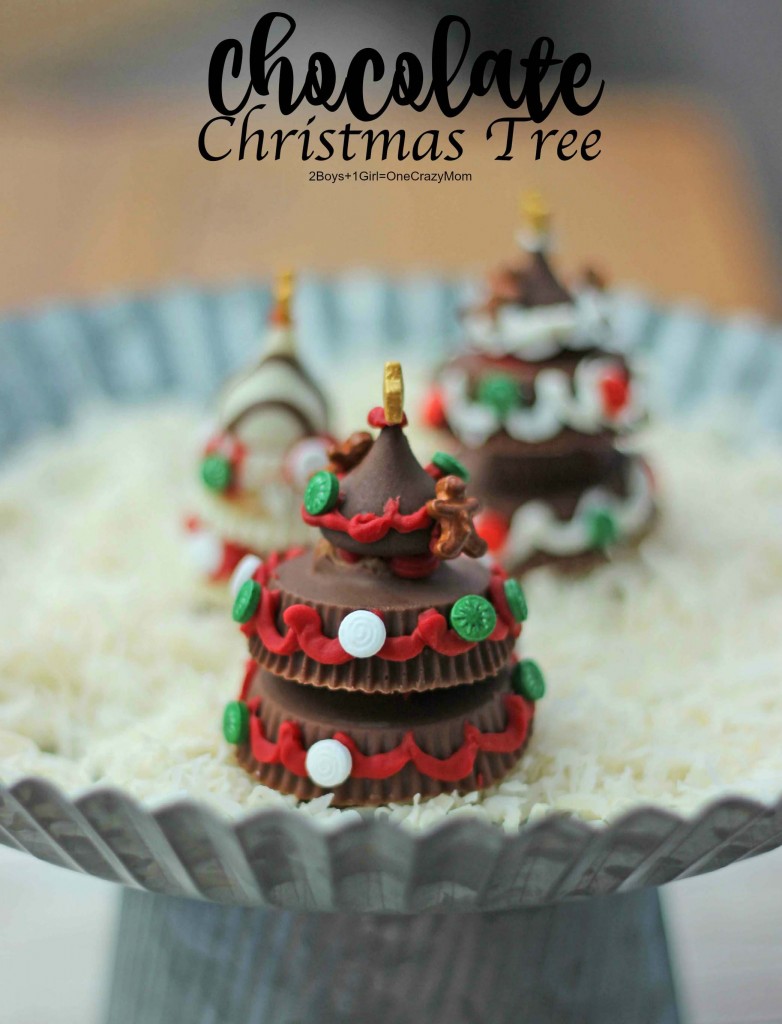 Kids love these super easy Chocolate Christmas Trees