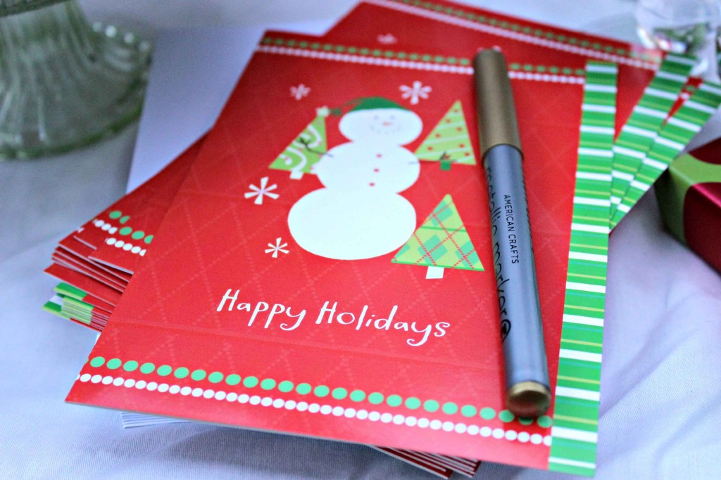 a card writing part this holiday season would be fun